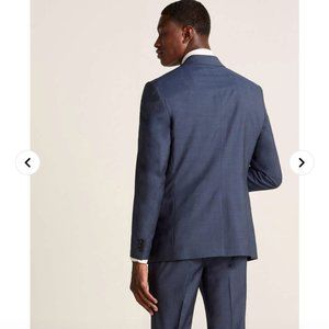 Mens Theory Blue Alcide Wool Suit